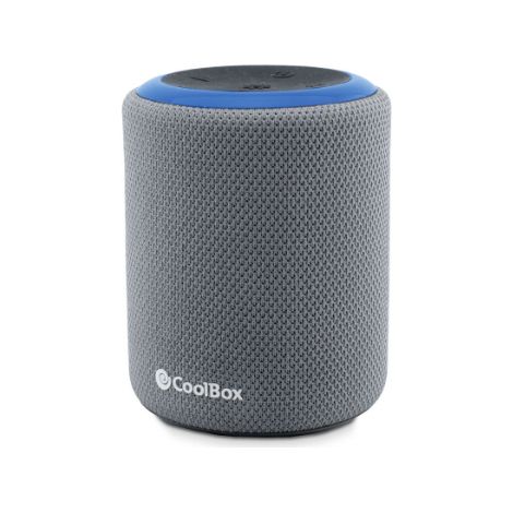 CoolBox Speaker Bluetooth 5.3 Drop G231, Protezione IPX6, Include Cavo de Aux-in, lettore microSD, 6hde autonomia, ricarica USB-C in 2,5h. Colore Grigio