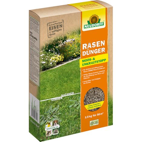 Neudorff Rasendünger Moos- und UnkrautStopp - 2,5 kg (1/3)