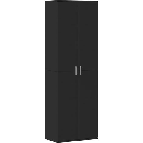 vidaXL Highboard Schwarz 60x35x180 cm Holzwerkstoff
