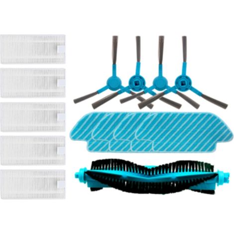 Piezas repuesto tela mopa filtro HEPA cepillo lateral rodillo para Cecotec Conga 1690 Pro piezas repuesto (1/5)