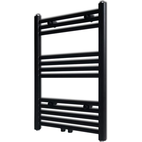 Handtuchheizkörper Warmwasser Gerade Schwarz 500x764 mm (1/5)