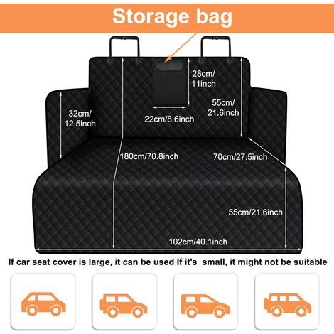 Tapis de coffre pour animaux avec protections latérales – Imperméable et antidérapant – Ajustement universel pour voiture – Noir (1/5)