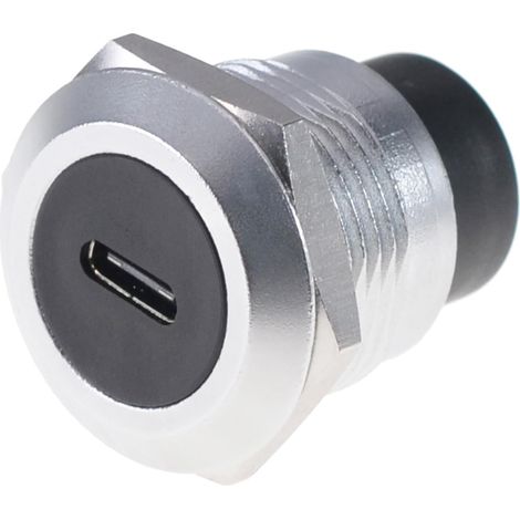 5pack USB-C Type C Coupleur Panneau Douille Connecteur de traversée de cloison résistant aux intempéries, câble Circulaire en Ligne Extension Femelle à Femelle (1/5)