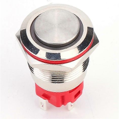 19 mm DC9-30V 1NO 1NC selbstverriegelnder Metall-Drucktaster mit hoher gelber Ringanzeigeleuchte und selbsthaltendem Bedienfeldschalter (1/3)