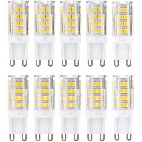 Filiyano-Ampoules LED G9, blanc chaud 3000K, 3W, équivalent à une ampoule halogène de 40W, 420 lumens, non dimmables, lot de 10 (1/4)
