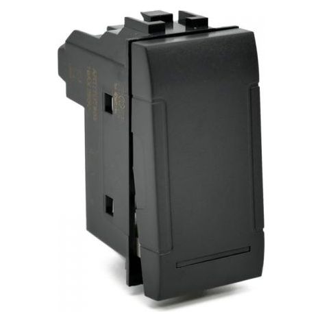 Mapam ART Deviatore Unipolare 16A 250V T1 compatibile Bticino Living International Nero - 803N