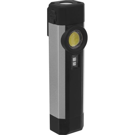 Sealey Rechargeable Aluminium Pocket Light with UV 3W COB & 1W SMD LED LED220UV