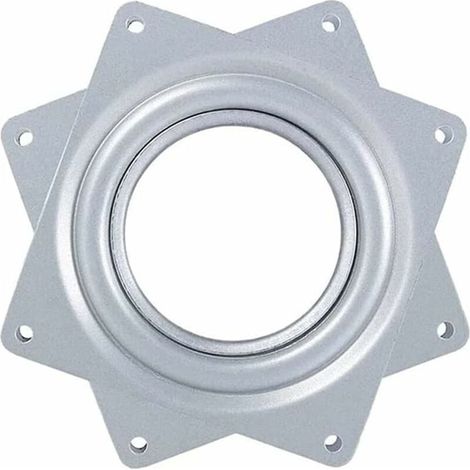 Roulement à Billes Plateau Pivotant,Plaque Pivotante,Base Pivotante,Plaque Tournant 360,Métal Carré Pivotant,Barre pour Tabouret de Bateau Pivotant,Plaque d'Assise pour Tabouret Pivotant,4 inches (1/4)