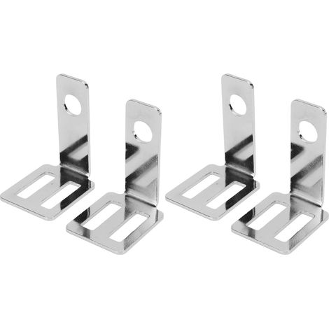 Support moto clignotant arrière support universel en alliage d'aluminium argenté, kit de 2 pièces pour customisation (1/5)