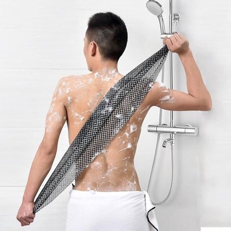 2 artículos Toallas de baño antibacterianas - Toallas de baño - Toallas de baño - Toallas exfoliantes - Toallas de baño largas (1/5)
