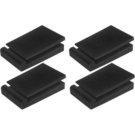 4 coussinets d'enceintes, coussinets d'isolation, mousse haute densité pour moniteurs de studio, patins pour pieds de moniteurs de studio, base d'enceinte, 28 x 19 x 4 cm (1/5)