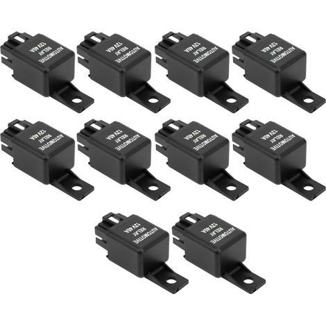 10 relais de condenseur de climatisation automobile DC12V 40A avec douilles à 5 fils (1/5)