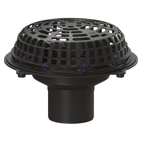 -Siphon de toit plat Ecoguss Pressfl., DN 125, avec chauffage
