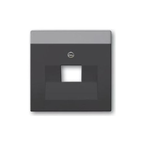 Zentralscheibe 1-fach für RJ45 Dosen div. Flächenprogramme, schwarz matt 2CKA001710A3912 (1/5)
