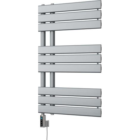 Tristan - Silver Electric Towel Rail H816mm x W500mm 400w Thermostatic WIFI (1/3)