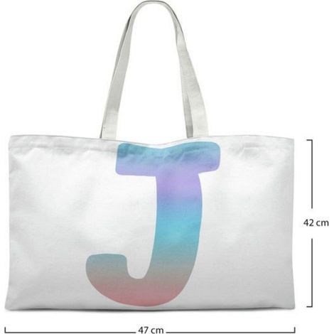 Sac shopping tote bag en coton Bonamaison 47x42 cm — anses 30 cm réutilisable (1/4)