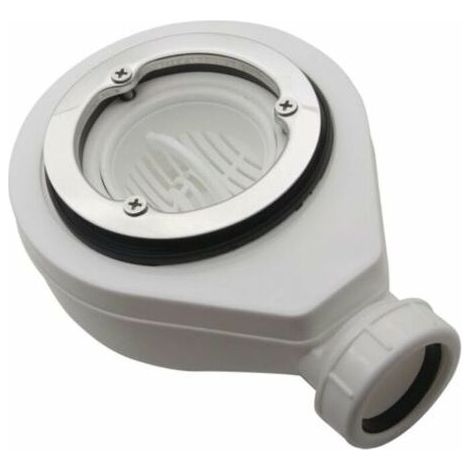 AGE Bonde de douche Ø90 mm sans capot –Polypropylène haute résistance –Débit 45 L/min –Compatible receveurs extra plats PIATTO (1/4)