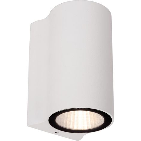 Lucide AKRA - Wandleuchte Innen/Außen - LED - 1x6W 2700K - IP54 - Weiß