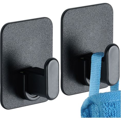 2x selbstklebende Handtuchhalter, Küchenhaken, Badezimmerhaken (1/5)