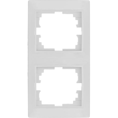 Marco Vertical para 2 Elementos Blanco 81x154x10mm Serie Europa Solera ERP62U (1/2)