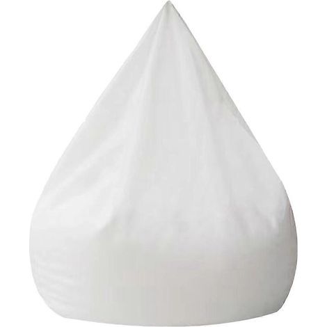 Housse de protection pour pouf Lazy Sofa, housse de rechange lavable pour pouf-90x80cm-White (1/4)