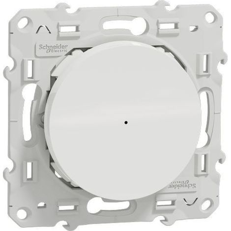 Schneider Electric – Variateur de lumière 2 fils Zigbee – Mode de pose électricité – Compatible avec écosystème Schneider Wiser – Blanc