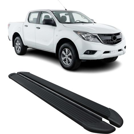 OMAC Trittbretter für Mazda BT-50 DoubleCab 2011-2020 Alu Schwarz (1/5)