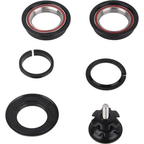 Jeu de direction VTT 44mm avec double roulement et bouchon supérieur pour équipement vélo (1/5)