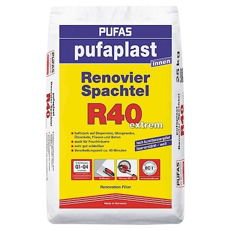 Pufas Pufaplast R 40 Renovier-Spachtel 25kg 32806000