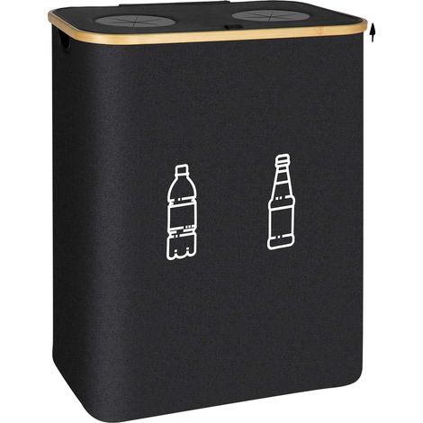 Contenedor de reciclaje, capacidad de 160 L, diseño plegable, 160 L (1/2)