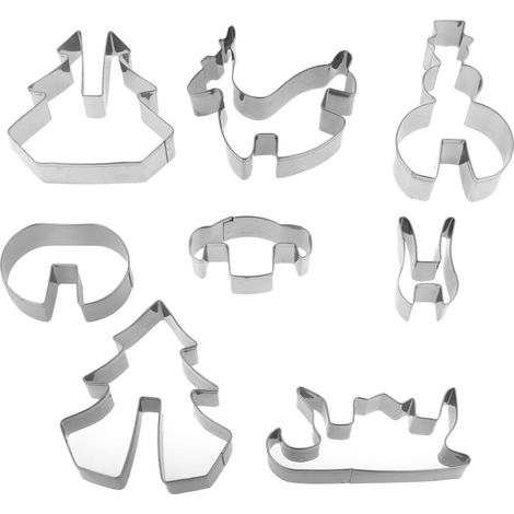 Tagliabiscotti natalizi a forma di omino di pan di zenzero 3D 3140