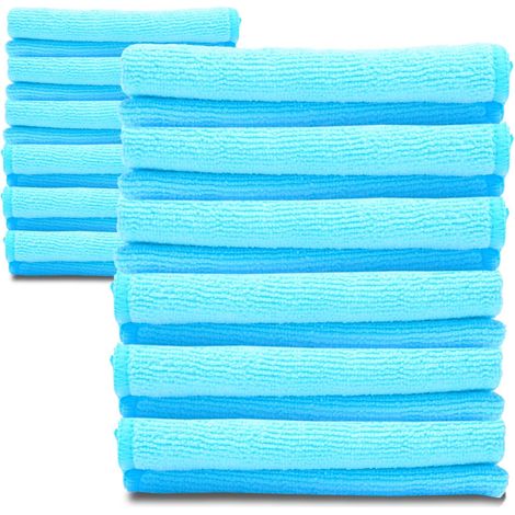 Paños de microfibra IH Rakun 30x30cm 24 piezas azul pizza BOX ALL (1/5)