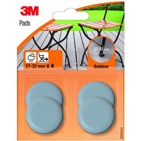 3M - 4 PATTINI SCIVOLATORI PER ESTERNO D. 27-32MM (1/3)