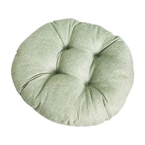 Filiyano-Coussin de chaise rond et souple, vert clair, 50 cm, pour jardin, terrasse, maison, cuisine ou bureau (1/5)