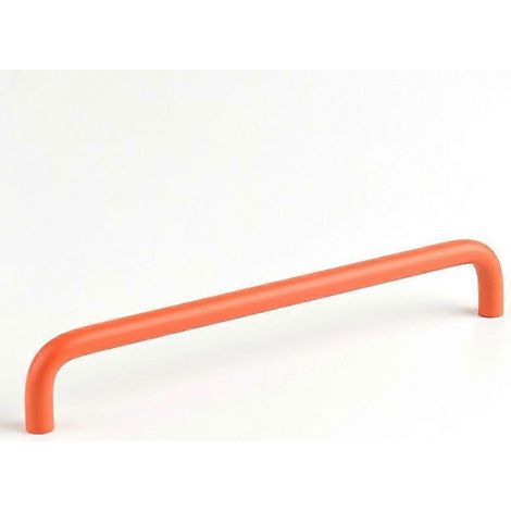 Poignées de porte en alliage d'aluminium avec vis de 22 mm, quincaillerie pour tiroirs de placard, poignées métalliques. Taille : Orange, entraxe de 192 mm. (1/4)