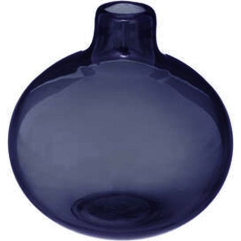 Vase Soliflore En Verre – D 12 x H 11 cm - bleu (1/4)