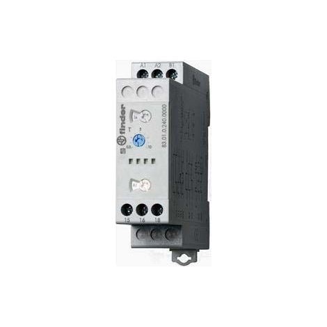 Tempo fonction SD multitension 2NO 16A 24-240V AC DC de 0,05s à 10jrs FINDER 838202400000PAS
