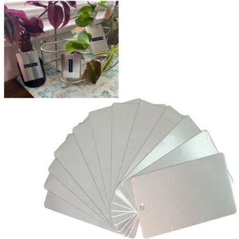 Lot de 50 étiquettes de plantes en aluminium – Étiquettes d'arbre et de jardin – Imprimées vierges pour identification durable (1/5)