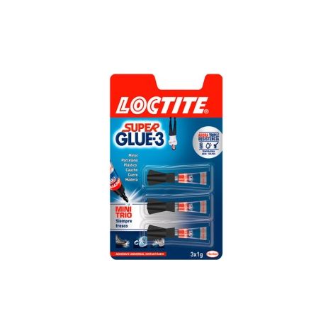 Klebstoff Loctite Super Glue-3 Mini Trio Transparent 3 Gramm