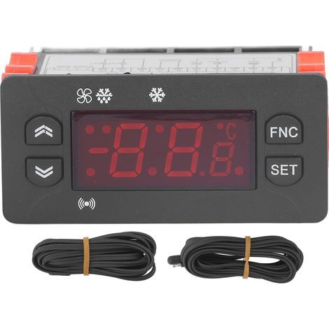 Régulateur de température Fahrenheit Celsius, affichage numérique commutable, capteur NTC, Thermostat 230V AC pour réfrigérateur plus frais (1/5)