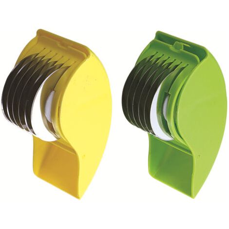 Coupe-Herbes Manuel 6 Lames Acier Inoxydable - Démontable Lavable pour Menthe Coriandre Oignon Rouleau Coupe-Herbes à Main 6 Lames (1/5)