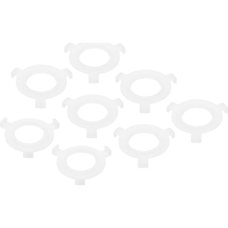 Lot de 8 Bague d Adaptation d Abat Jour E27 Vers E14 Blanc Convertisseurs d Adaptateur de Support d Abat Jour pour Luminaires 56 6 1 virgule 14 pouces