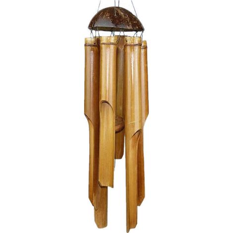 Bamboo wind chimes, great sound, decorative for the garden and balcony-- (1/4)