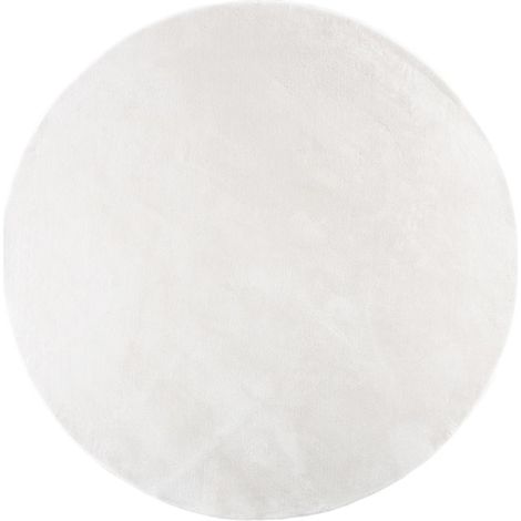 Tapis Déco Rond "Nixie" 200cm Blanc (1/5)