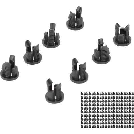 Support de LED 3mm x200, clip nylon66 noir, fixation panneau, douille diode électroluminescente, montage percage, lot de 200 (1/5)