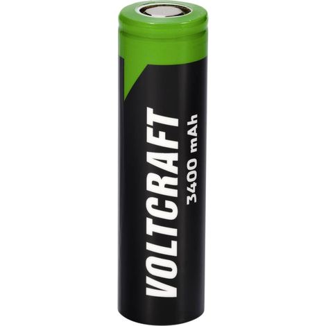 VOLTCRAFT VC-18650 Batteria ricaricabile speciale 18650 Flat Top Litio 3.6 V 3400 mAh 1 pz. (1/3)