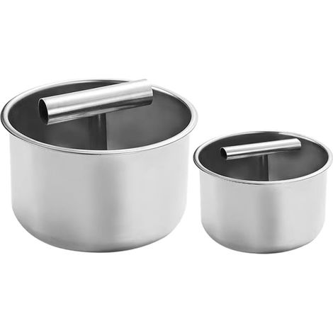 Herramienta de acero inoxidable de 2 piezas para hacer albóndigas, prensa manual para carne, pescado y camarones, reutilizable.