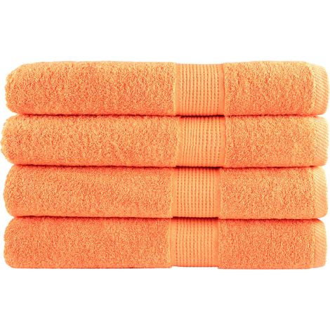 Premium-Saunatücher SOLUND 4 Stk. Orange 80x200 cm 600 g/m² vidaXL (1/5)