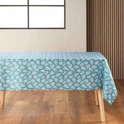 Nappe en Microfibre "Divany" 140x240cm Bleu Pétrole (1/4)