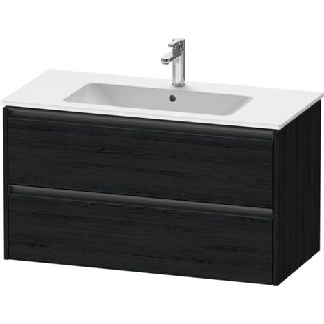 Duravit Ketho.2 Waschtischunterbau wandhängend, 2 Schubkästen, (1/2)